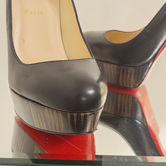 Christian Louboutin Leather Platform Pumps - Picture 7 of 12